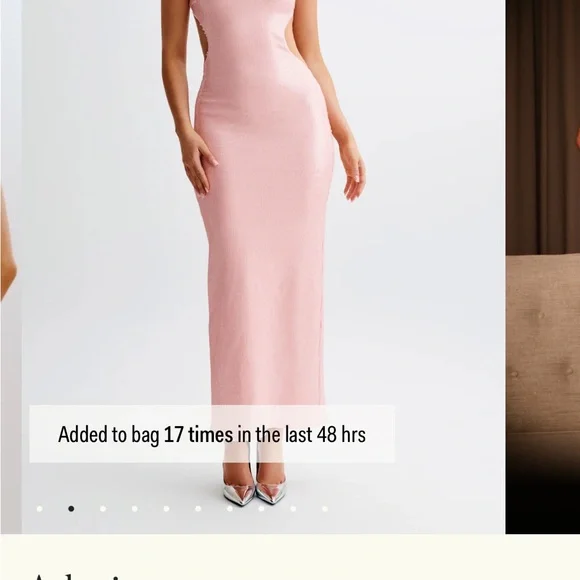 MESHKI ADORIA PINK SEQUIN DRESS XS - Picture 1 of 4